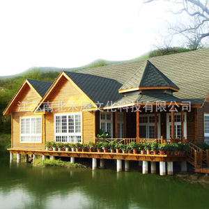 Cabaña de madera prefabricada para exteriores, casa modular para resort - Product Image 2