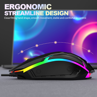 VONN Nieuwe Collectie Gaming USB Ergonomische Witte Optische 3 Toetsen RGB Glow Kleurrijke 1200 DPI Bedrade Muis Desktop PC Computer Laptop Muizen