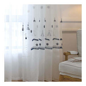 Innermor <span class=keywords><strong>France</strong></span> Tour Garçon 3d Rideaux Brodés pour Salon Chambre - Product Image 1