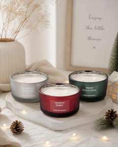 Crimson Berry Scented Soy Wax <b>Candle</b> Red Glass Jar Single <b>Wick</b> Handmade Aromatherapy for Home Fragrance Chinese New Year - Product Image 5