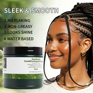 Nuevo Gel Acondicionador y Fijador para el Cabello con Fijación Fuerte, Orgánico, de 16 oz, No Grasoso, No Deja Residuos, para Trenzas - Product Image 6