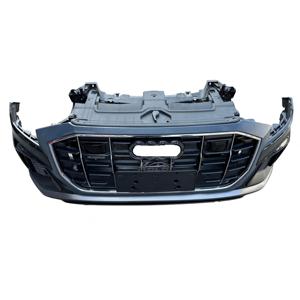 Pare-chocs avant compatible avec <span class=keywords><strong>Audi</strong></span> <span class=keywords><strong>Q8</strong></span> 45 <span class=keywords><strong>TFSI</strong></span>/<span class=keywords><strong>55</strong></span> <span class=keywords><strong>TFSI</strong></span>/<span class=keywords><strong>Q8</strong></span> PHEV <span class=keywords><strong>S</strong></span>-<span class=keywords><strong>line</strong></span> 2019-2025, comprenant la calandre, le radiateur et l'ensemble de pare-chocs avec ventilateur - Product Image 1