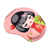 Tapis de souris ergonomique en gel de silicone avec support pour le poignet, impression de logo de marque personnalisée, tapis de souris de haute qualité, antidérapant, pour bureau