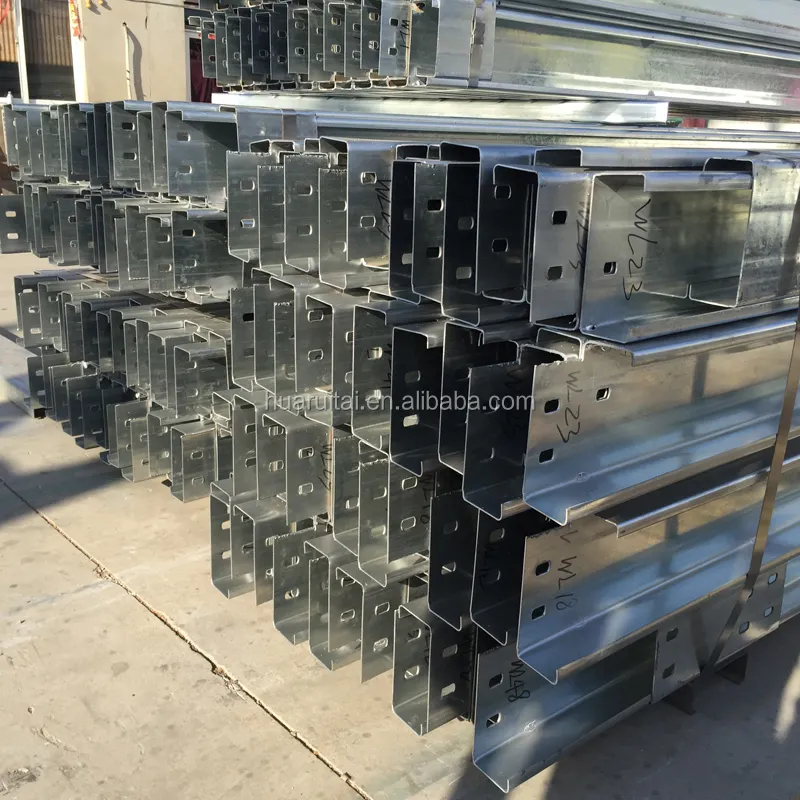 Cold formed c z beams bar z purlin c channel steel galvanized perforated C purlin