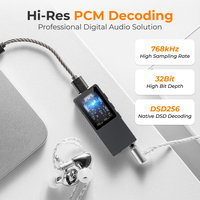 Nuevo Decodificador de Audio Tipo C de Bolsillo, 768kHz/32Bit, Ecualizador de 10 Bandas, Función de Grabación y Llamadas, Suministro al por Mayor para Distribuidores Globales