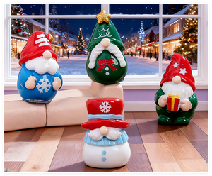 Fioriera decorazione in miniatura terrario gnomo bosco all'ingrosso giardino colorato fungo statuetta giocattoli piccola gente scultura - Product Image 6