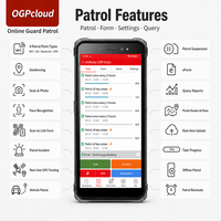 Système de patrouille de sécurité 4G WiFi avec lecteur de point de contrôle NFC, code QR, Bluetooth, logiciel cloud et gestion des présences A13
