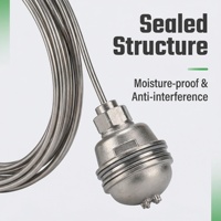 Sensor de Temperatura Termopar con Revestimiento, Resolución de 0.5°C, Comunicación por Puerto Serial, OEM/ODM, IP65, Acero Inoxidable