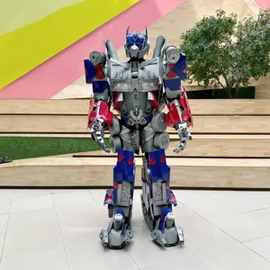 2,6-2,8 metros Cosplay gigante LED Walker robot traje LED fiesta LED robot disfraz para hombres