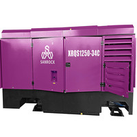 Compresseur d'air à vis 410 kW, compresseur d'air à deux étages, compresseur d'air à vis stationnaire