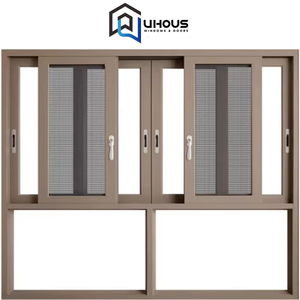 <span class=keywords><strong>Finestra</strong></span> a Battente in Alluminio Personalizzata con Tende Integrate, Doppio Vetro Certificato, <span class=keywords><strong>Finestra</strong></span> Moderna per Progetti di Ville e Appartamenti - Product Image 5