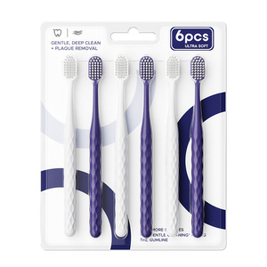 Soft Bristle Toothbrush 0.15mm High Density <b>Gum</b> Care Adult Manual Toothbrush - Product Image 2