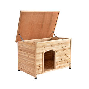 Niches pour chiens de taille moyenne OEM/ODM en bois, résistantes aux intempéries, écologiques, coupe-vent, pour chiens de taille moyenne, toutes saisons, avec <span class=keywords><strong>pieds</strong></span> surélevés - Product Image 3