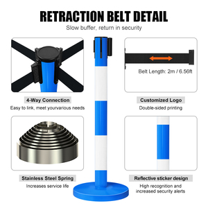 Barrières de circulation rétractables de haute qualité de <span class=keywords><strong>2</strong></span> mètres pour le contrôle des foules sur les routes - Product Image 4