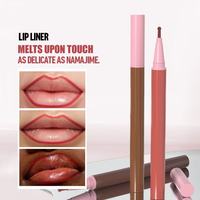 Crayon contour des lèvres personnalisé avec logo, 8 teintes, avec pinceau, imperméable, longue tenue, fini mat, pour OEM