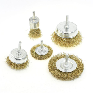 DELUN Kit de 5 brosses métalliques haute performance pour meuleuse d'angle, personnalisable OEM, diamètre 50 mm, élimination agressive de la rouille - Product Image 1