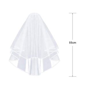 Mignon Blanc Petit <span class=keywords><strong>Voile</strong></span> De Mariée, Enterrement de vie de jeune fille De Mariage <span class=keywords><strong>Voile</strong></span> avec Peigne - Product Image 3