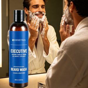 Espuma Limpiadora Profunda para Barba, Herbal Natural, Suave, Anticaspa, Marca Privada - Product Image 1