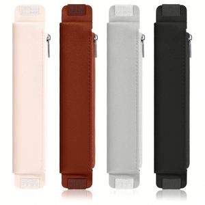 Pochette de luxe en similicuir avec fermeture éclair et bande élastique réglable pour carnets et agendas - Product Image 3
