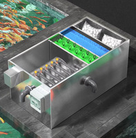 Système de filtration pour bassin à poissons Koi RAS, capacité de 5300 à 10600 gallons, traitement de l'eau, filtre UV, coton, biofiltre, équipement d'aquaculture, ferme