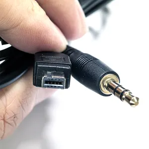 Ventas al por mayor de cable disparador de cámara personalizado chapado en oro DC 3,5mm a reemplazo de cable de enchufe para cámaras Nikon D90