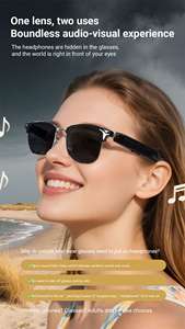 OEM Moda F20 Smart Glass Daily Business Drive Tomar fotos Meta Gafas Transparente Diálogo Traducción Smart AI Gafas - Product Image 6