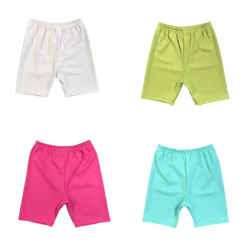 Venta al por mayor de ropa para niños boutique de Venta caliente pantalones cortos de yoga para niños de varios colores para el verano