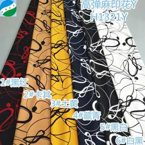 Hot selling stock lot 100% polyester fabric spandex CEY plain weave print fabric with new flower patterns