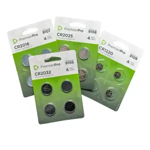 Custom made Plastic blister packaging for Coin cell button battery