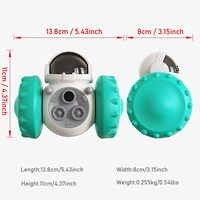 Интерактивная игрушка-робот Elecpet Tumbler: дозатор корма с защитой от просыпания, медленная кормушка-головоломка для собак и кошек, игрушка-балансирующий робот-машинка из ABS-пластика для щенков