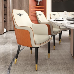 Sedia da Pranzo Multifunzionale in Metallo di Alta Gamma per Uso Domestico <span class=keywords><strong>e</strong></span> Commerciale (Hotel, Ristorante, Ufficio) - Imbottitura Morbida - Product Image 2