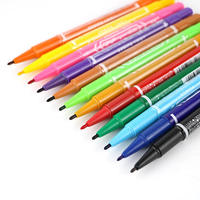 Marqueurs d'Art Double Pointe en Gros, Ensembles de Stylos de Peinture 10 Couleurs, Marqueur Permanent Acrylique