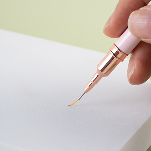 Özel Logo pembe Metal kolu naylon saç 3D <span class=keywords><strong>Nail</strong></span> Art Liner fırça <span class=keywords><strong>Nail</strong></span> Art Liner fırçalar detay astar fırça - Product Image 5