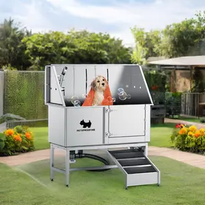 50 \ "portatile in acciaio inox Pet Spa vasca grande cane cane doccia stazione di lavaggio con prodotti da bagno Pet toelettatura vasca