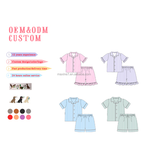 <strong>Kids</strong> Clothing Sets Custom Design Children Short Sleeve Baby Sleepwear Pajamas Summer Toddler Boys 100% Cotton <strong>Clothes</strong> - Product Image 4