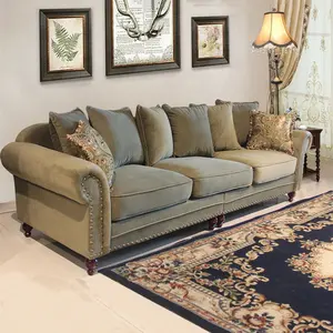 Penjualan terlaris pabrik mebel disediakan ruang tamu kain Sofa kasur Set Sofa Modern