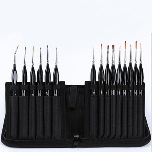 15pcs pennelli per pittura acrilica ad olio Set di pennelli per artisti in miniatura con dettaglio in miniatura - Product Image 2