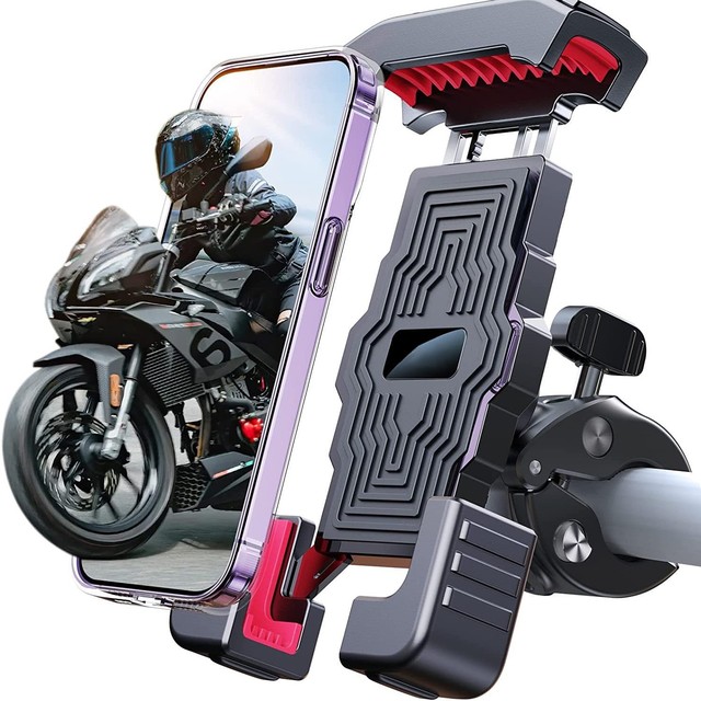Strong Vibration Dampener Bike Phone Holder Motorcycle Handlebar Phone Mount Accessory for Mobile Phone Users Bicycle Accessory