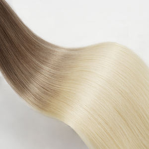 ผมต่อทำจากผ้าขนสัตว์สีบลอนด์มีรากคู่สำหรับต่อผมมนุษย์แท้ - Product Image 2