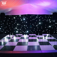 Toile de fond lumineuse LED en forme d'étoile pour la décoration de scène de mariage