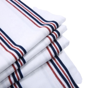 HAHOO-tela de lino fina con estampado a rayas para hombre, tela de camisa de rayón, diseño único, bonito, liso, blanco, rojo, negro, 30S - Product Image 1