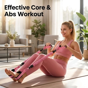 Sangle de résistance améliorée <span class=keywords><strong>pour</strong></span> les abdominaux, étirements des jambes et tonification des cuisses – Idéale <span class=keywords><strong>pour</strong></span> l'entraînement à domicile - Product Image 2
