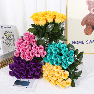Bó hoa hồng nhân tạo cao cấp bán chạy nhất, hoa hồng vải thủ công, sản phẩm bán chạy nhất, dùng trang trí đám cưới, nhà cửa & ngày lễ tình nhân - Product Image 1