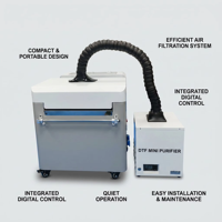 Purificateur de fumée FCOLOR DTF, extracteur de fumée pour four à secousses A3, filtre à air de 13 pouces, collecteur de poussière, stock disponible aux États-Unis