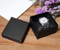 Kotak Jam Tangan Tebal 2MM, Kotak Hadiah Jam Tangan 12 Paket, Kotak Hadiah Hitam untuk Jam Tangan dengan Bantal Penyangga, Kotak Hadiah Perhiasan untuk Gelang