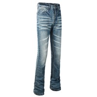 Jean évasé classique délavé pour homme, style vintage et déchiré, coupe ample, tendance streetwear – Meilleures ventes