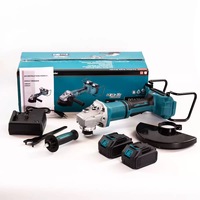 Meuleuse d'angle sans fil 18V Li-Ion 800W à interrupteur coulissant, 125mm M14, en acier inoxydable, pour polissage et découpe DIY