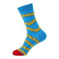 Nouvelles chaussettes de sport pour hommes en coton de haute qualité, personnalisées avec logo, design tendance, colorées, amusantes et joyeuses, vente en gros