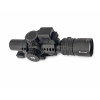 Lunette de visée optique LPVO 1-8x24 FFP avec monture cantilever et point rouge R01 pour la chasse tactique