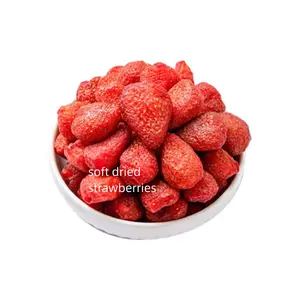 Fresa Weiqing 1kg seca al por mayor fresas secas bolsa a granel fruta de fresa seca en conserva